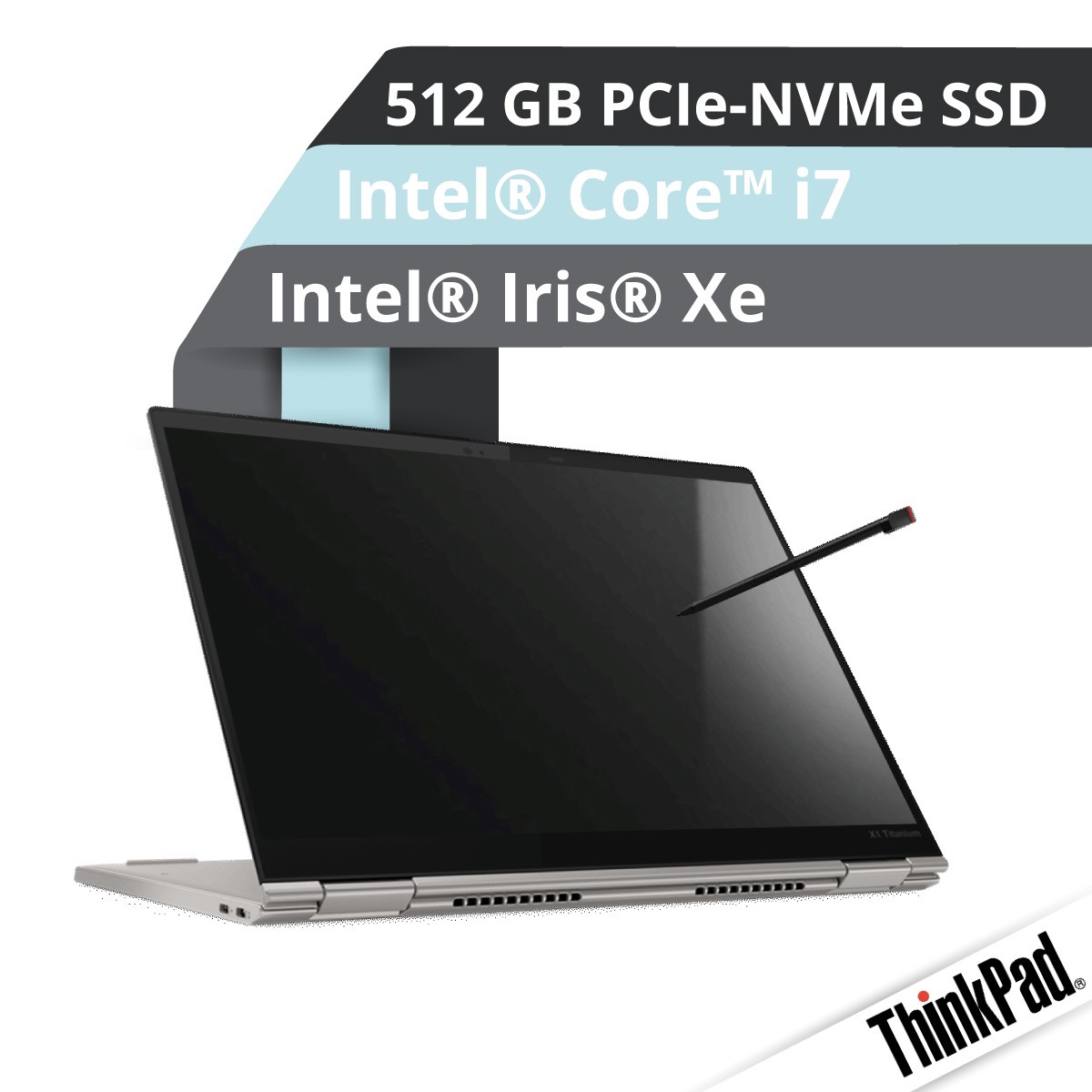 (EOL) Lenovo™ ThinkPad® X1 Titanium Yoga Notebook Modell 20QA-001R